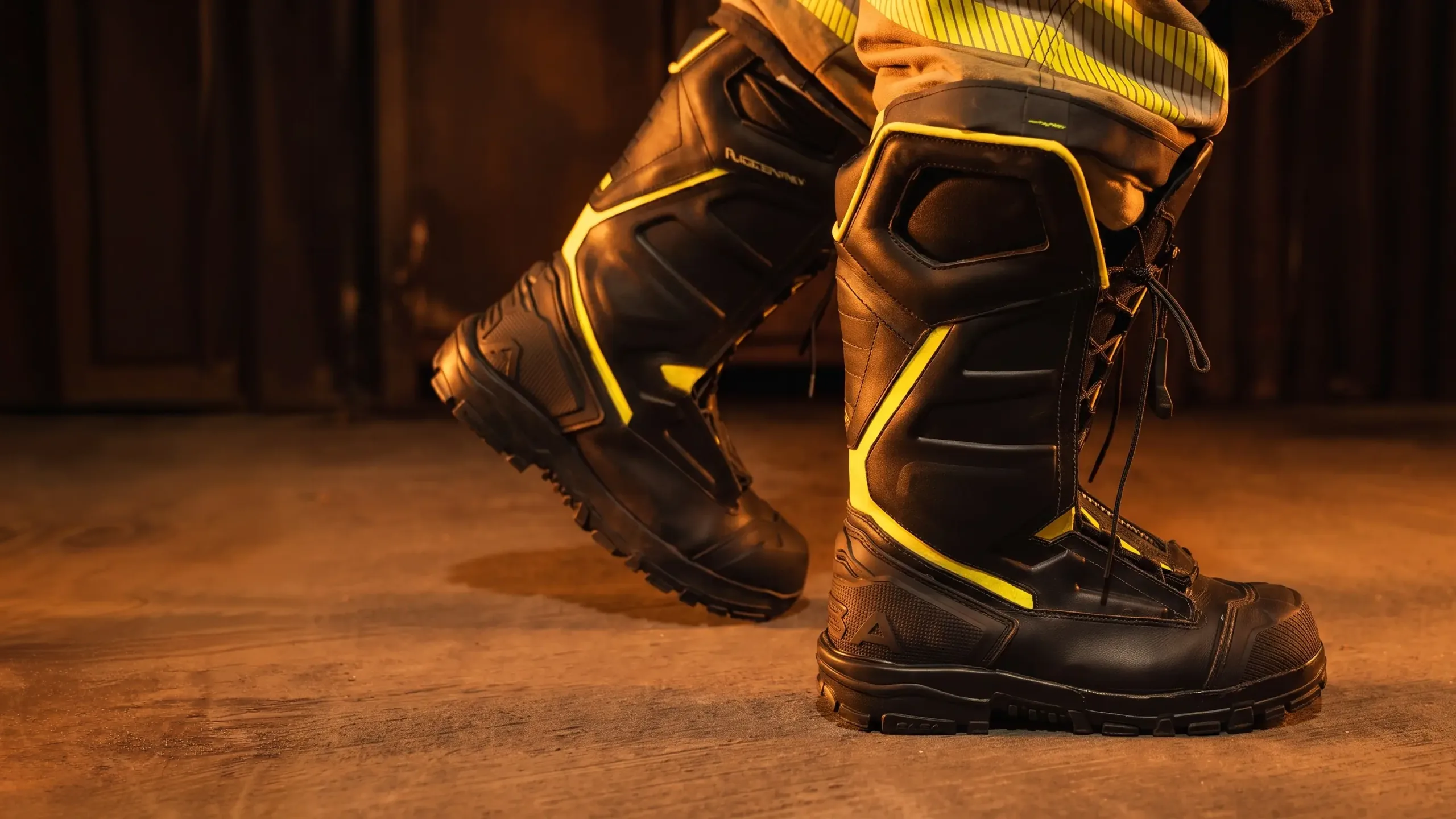 RASA Ruggen NXT firefighting boots in use