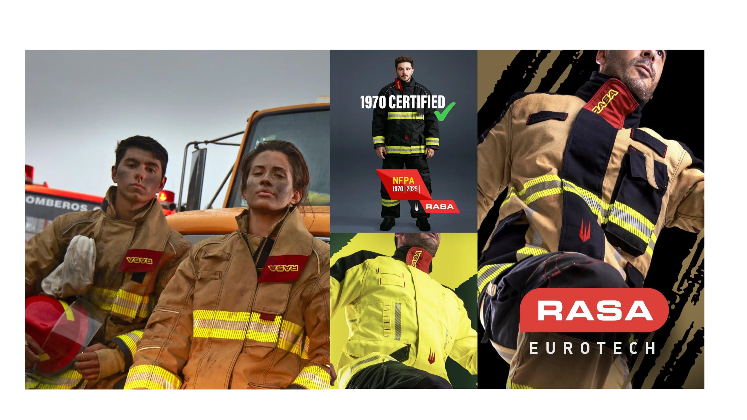 RASA Eurotech protective equipment — NFPA 1970 certified gear